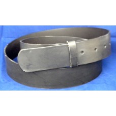 Plain Leather Belt With No Design. Black 42"(108cm).